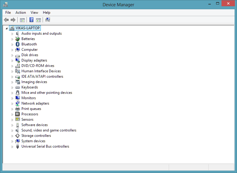 Device Manager Drivers List