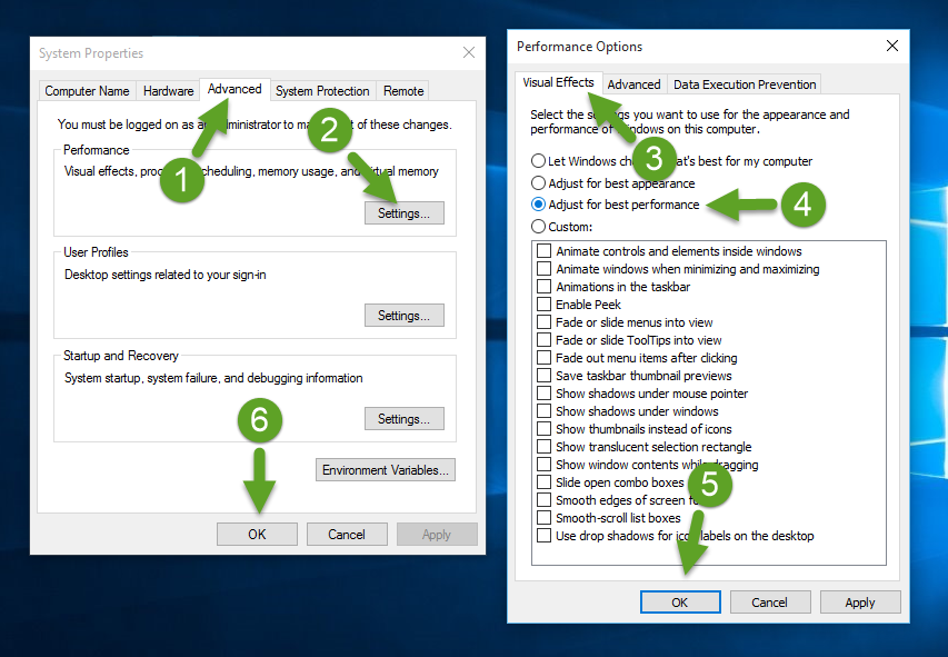 Performance-Settings