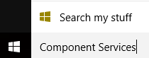 Search for Component Services