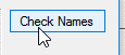 Click Check Names
