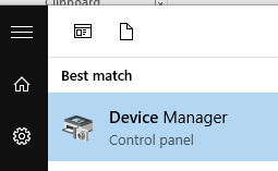 Opening up the Device Manager