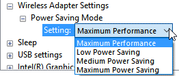 Selecting Maximum Performance